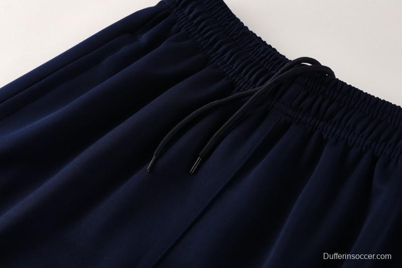 2025 Nike Red/Navy Full Hoodie Zipper Jacket +Long Pants