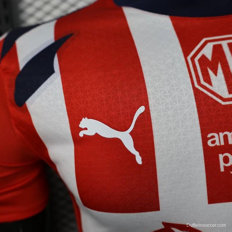 Player Version 25/26 Chivas Guadalajara Home Jersey