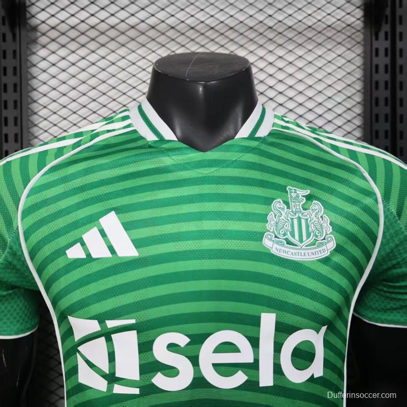 Player Version 25/26 Newcastle United Away Green Jersey