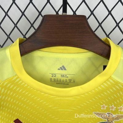2025/26 Kids Benfica Yellow Goalkeeper Kit
