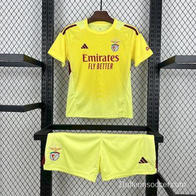 2025/26 Kids Benfica Yellow Goalkeeper Kit