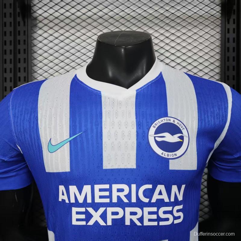 Player Version 25/26 Brighton Hove Albion Home Jersey