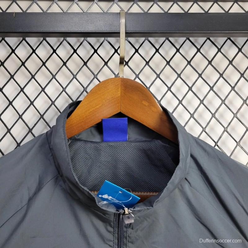 25/26 Real Madrid Jacket Grey Windbreaker