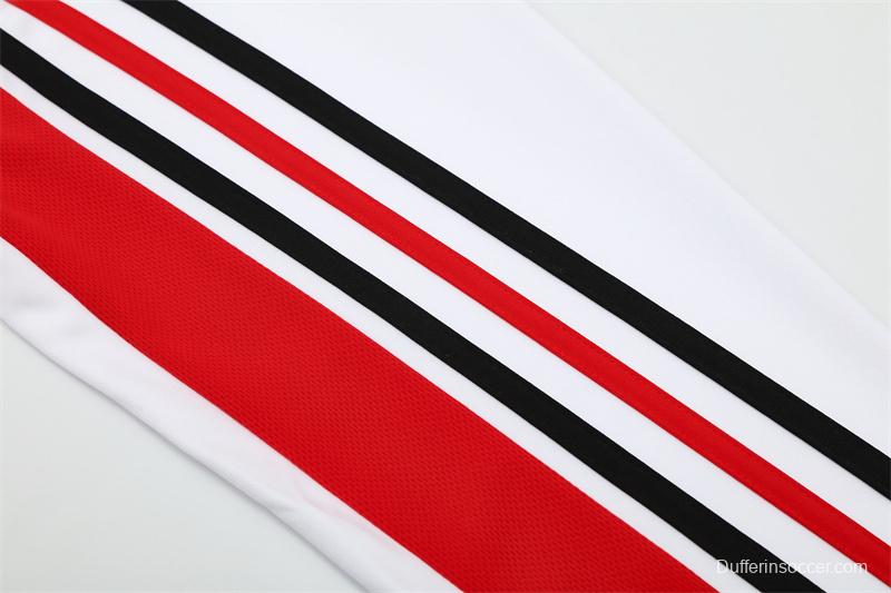 Retro 03/04 AC Milan White Half Zipper Jacket