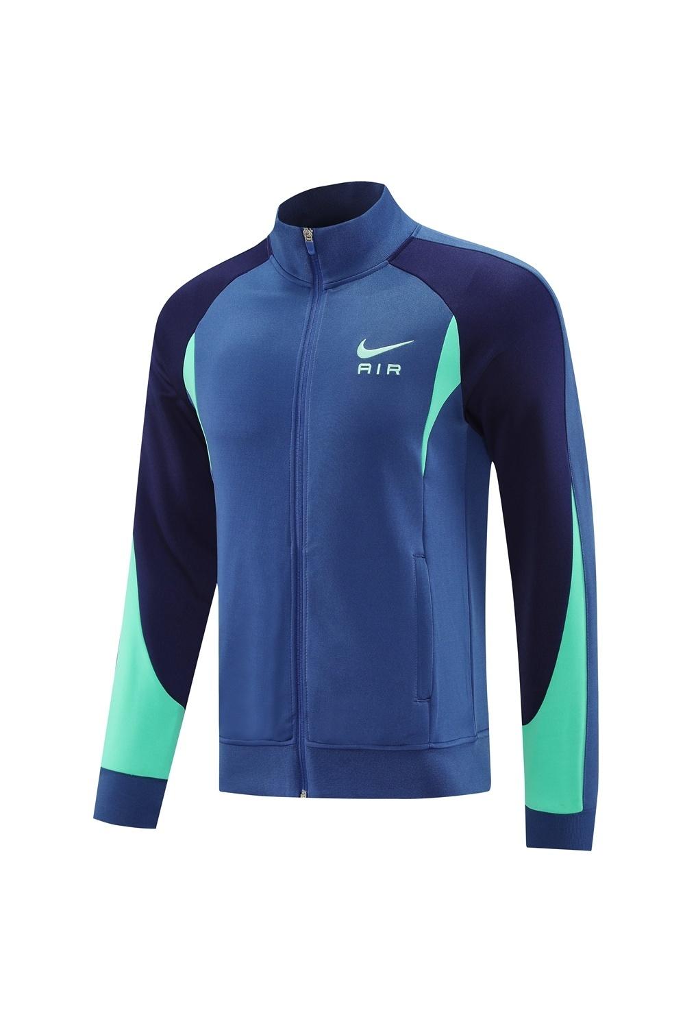 2025 NIKE Blue/Green/Black Full Zipper Jacket + Long Pants