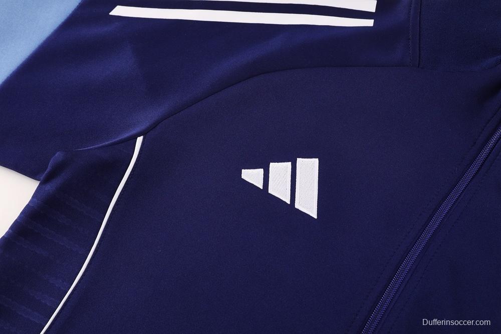 2025 Adidas Navy Full Zipper Jacket + Long Pants