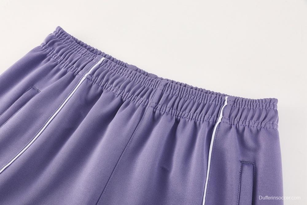 2025 Adidas Purple Full Zipper Jacket + Long Pants