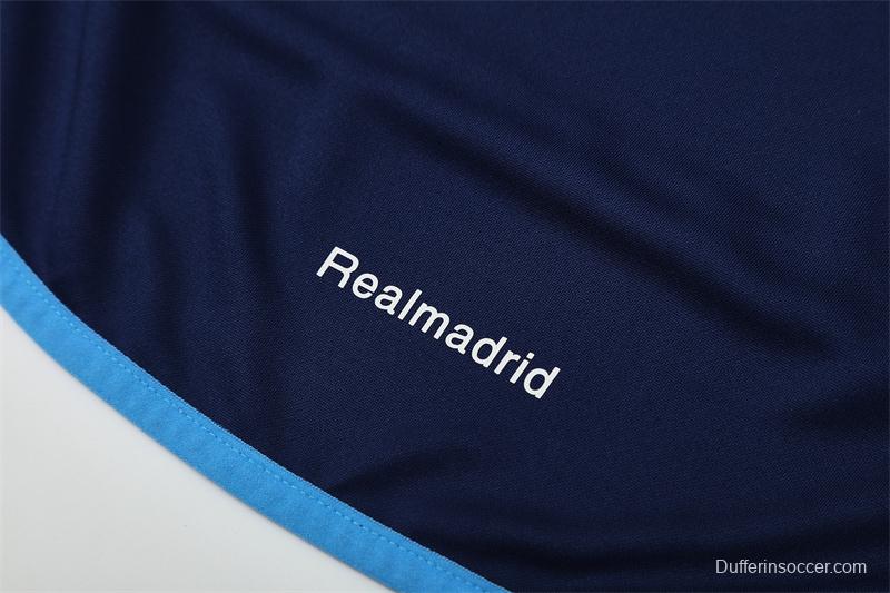 Retro 05/06 Real Madrid Royal Blue Half Zipper Jacket