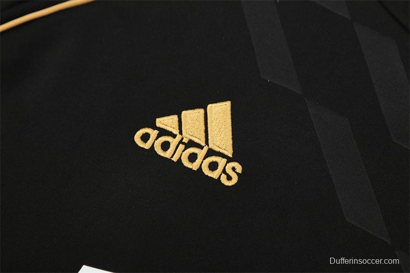 Retro 11/12 Real Madrid Black Half Zipper Jacket