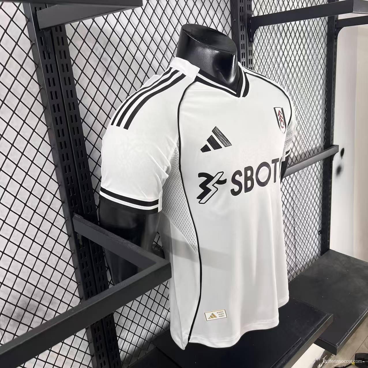 25/26 Player Version Fulham Home Jersey