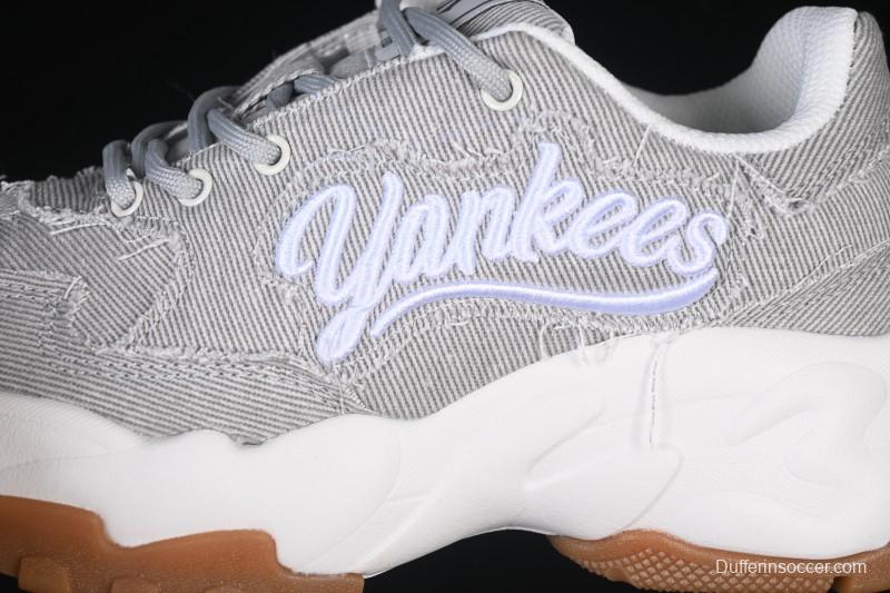 Adidas NY MLB Bigball Chunky Vintage Cursive Height-Increasing Platform Sneakers - 3ASHVT25N50GRL