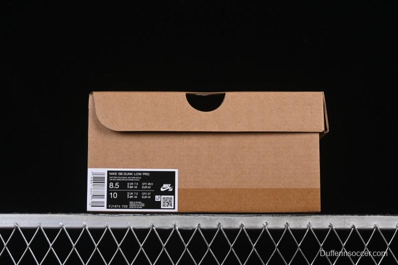 Nike SB Dunk Low Saturn Gold Low-Top Skate Shoes - FJ1674-700