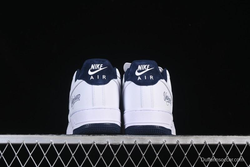 Nike Air Force 1'07 Low White Blue Casual Sneakers - ZH0316-119