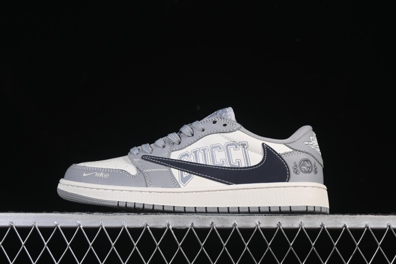 Nike Travis Scott x Fragment Design x Air Jordan 1 Low OG SP AJ1 Low-Top Casual Sneakers - LD2025-023