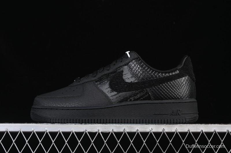 Nike Air Force 1'07 Low Casual Sneakers with Full-Length Air Cushion - HQ1977-001