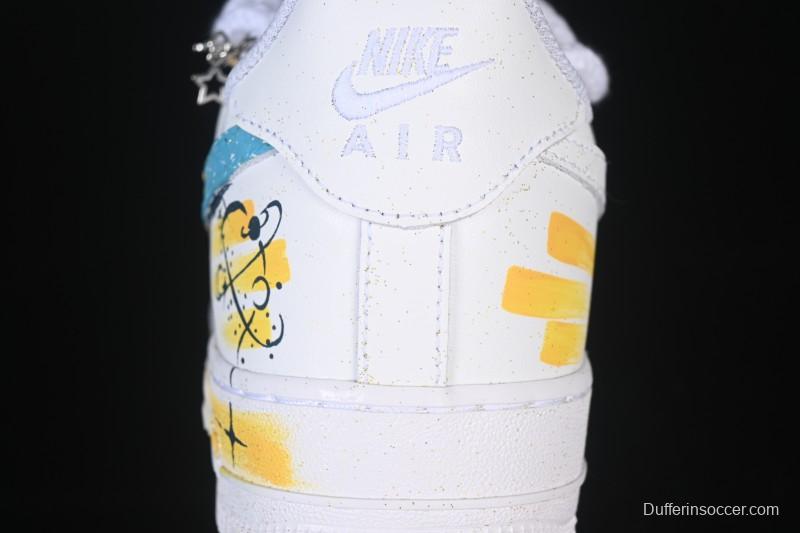 Nike Air Force 1 '07 Low Leo Hand-Painted Doodle Zodiac Series Low-Top Casual Sneakers - 723-822