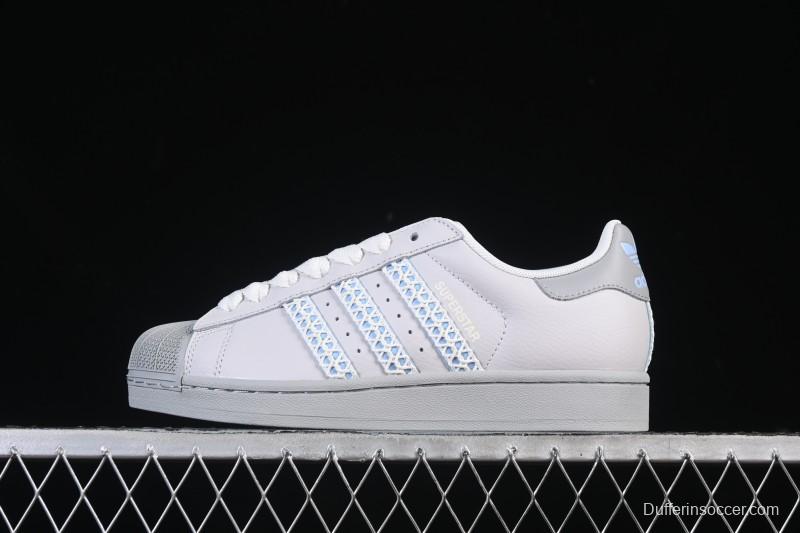 Adidas Superstar II J Casual Sneakers with Shell Toe Design - JQ8729