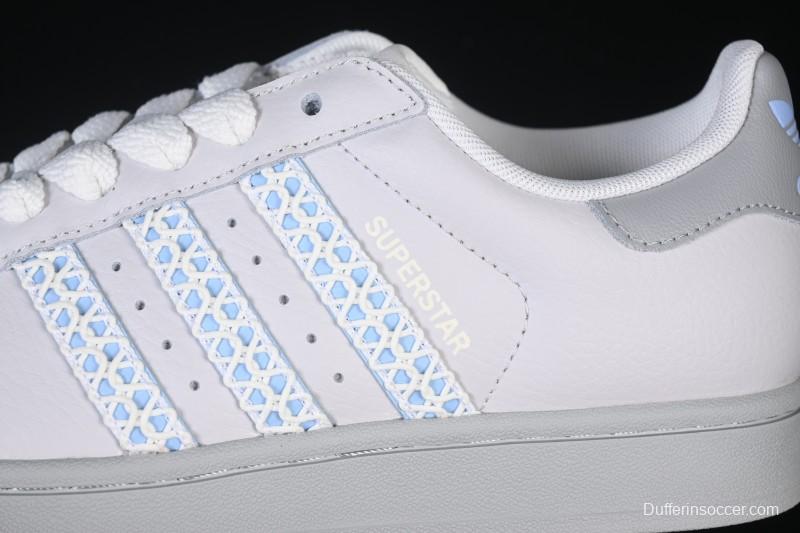 Adidas Superstar II J Casual Sneakers with Shell Toe Design - JQ8729
