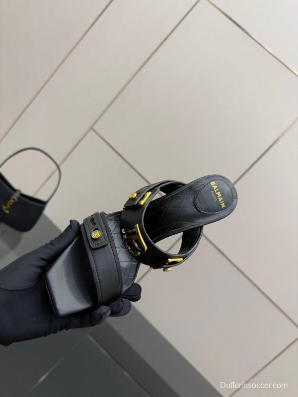 Balmain Metal Heel High Heel Sandals - KFY00320