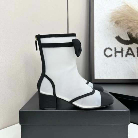 Chanel 2025 SS Classic Bow Ankle Boots - LY00