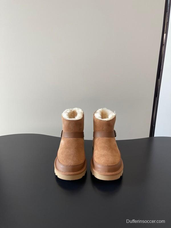 UGG 4512 Flat Buckle Ultra Wool Anti-Slip Snow Boots - AS00290