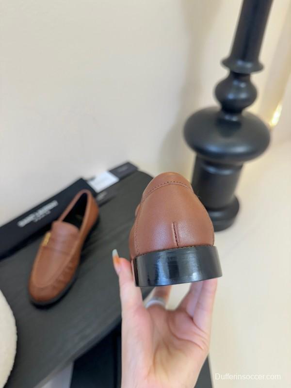 Saint Laurent Classic Loafer Leather Shoes - KFY00350