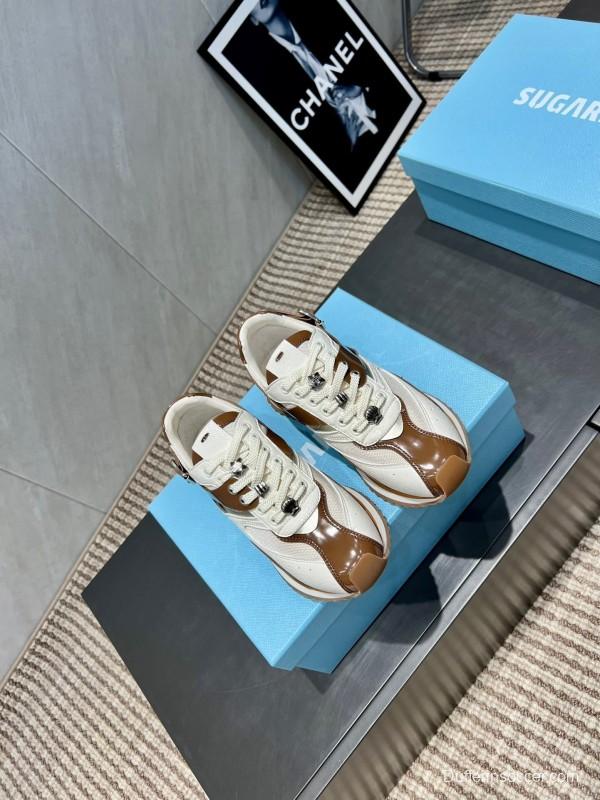 SUGARSU Spring Summer Casual New Series Color Block Casual Sports Shoes