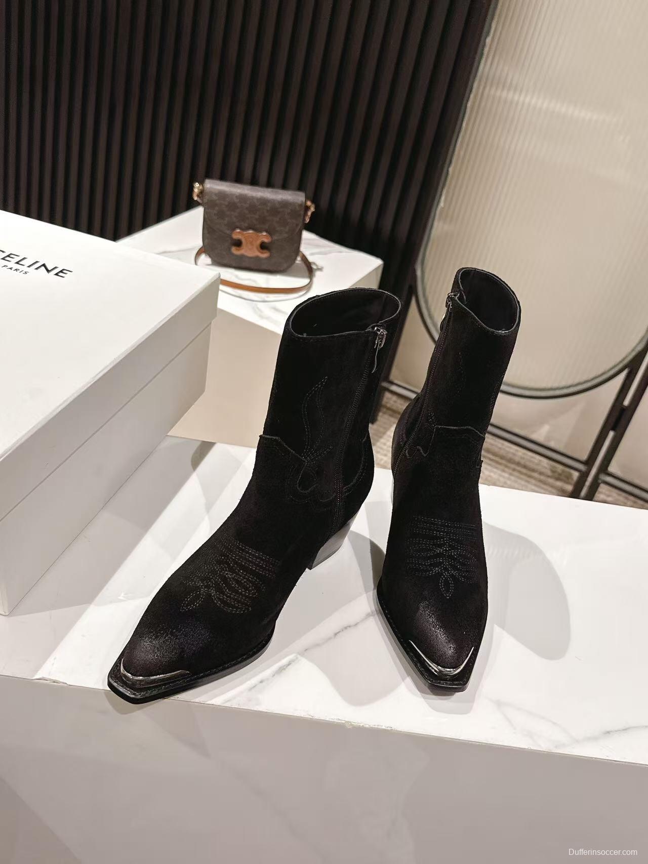 CELINE Fall/Winter 2025 Retro Fashion Ankle Boots - LY00440