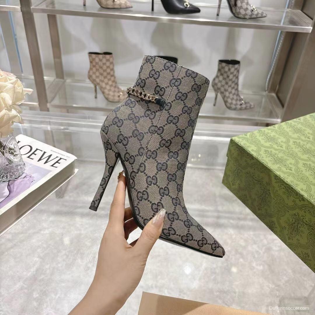 Gucci Classic Women's Shoes with 10.5cm Heel and Original GG Buckle - LY00370