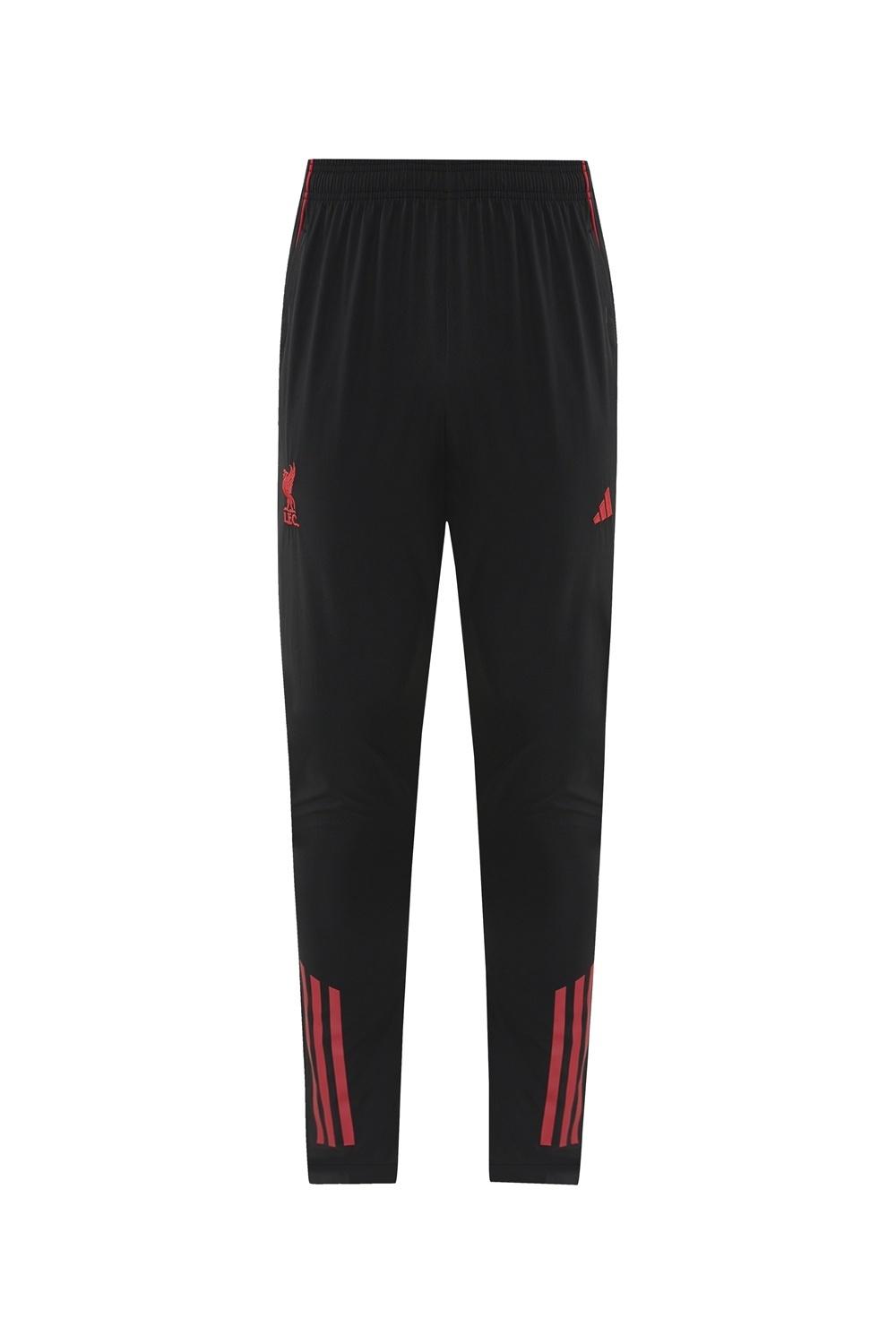 25/26 Liverpool Black S-2XL Half Zipper Jacket+Long Pants