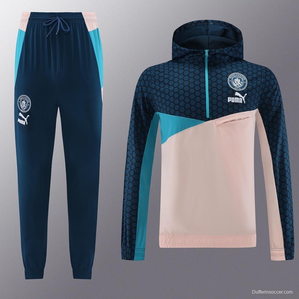 Manchester City Half Zipper Jacket+Long Pants S-2XL