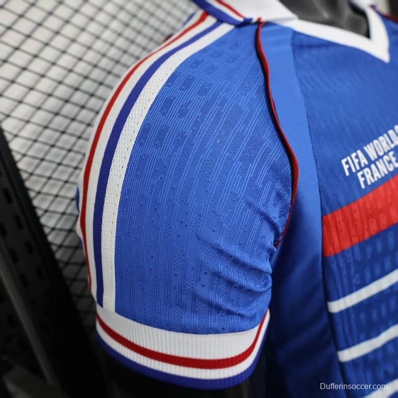 Player Version 1998 France Home Jersey