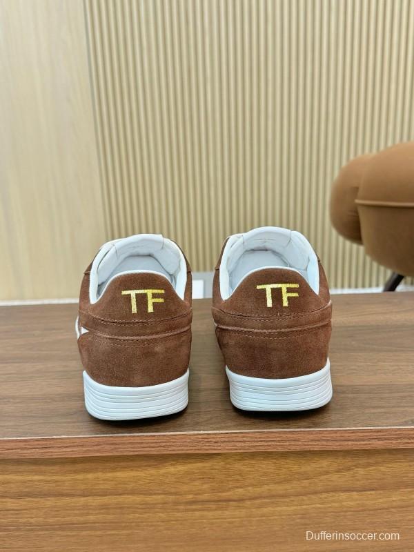 TOM FORD 2025 SS Casual Shoes with Classic Color Blocking and Imported Leather Insole - AS00350