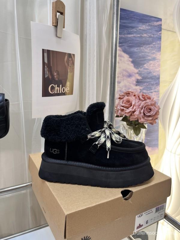 UGG Fluff Yeah Slide Fur Slippers with Chunky Sole - MJ00280