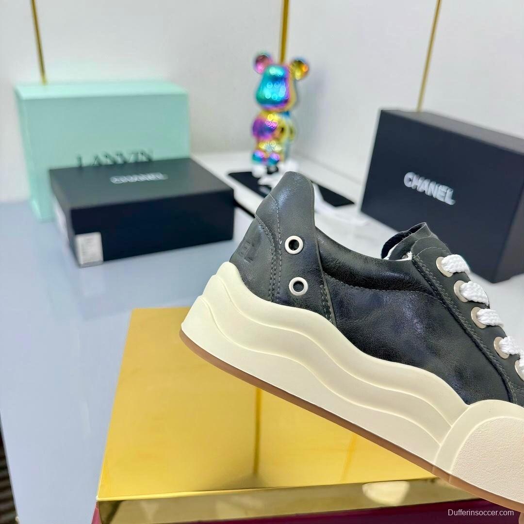 Chanel 2025 SS Panda Loafers Bread Shoes Original Calfskin - LY00320