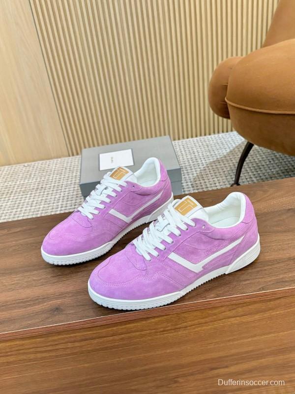 TOM FORD 2025 SS Casual Sneakers with Classic Color Blocking and Imported Leather Insole - AS00350