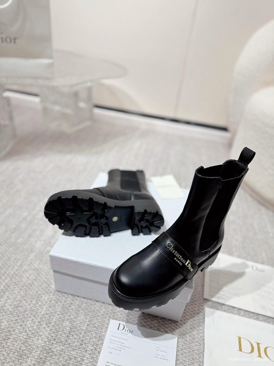 DIOR CHRONO Slip-On Motorcycle Boots - LY00340