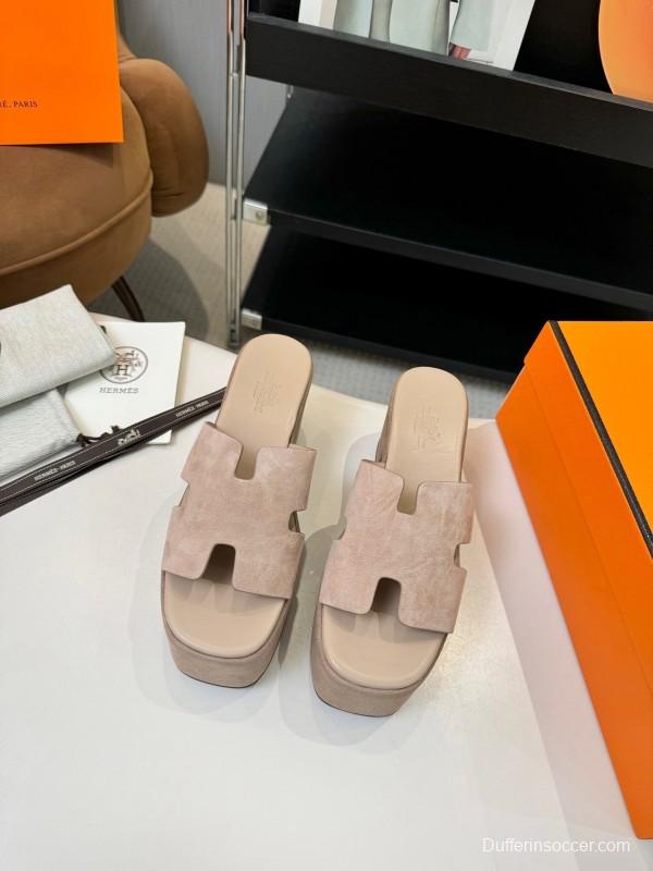 Adidas 2025 SS H-Love Classic Waterproof Platform Wedge Heel Thick Sole Sandals - LY00