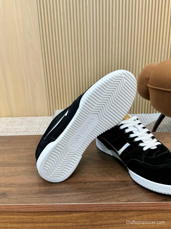 TOM FORD 2025 SS Tom Casual Shoes with Classic Color Blocking and Imported Leather Insole - AS00350