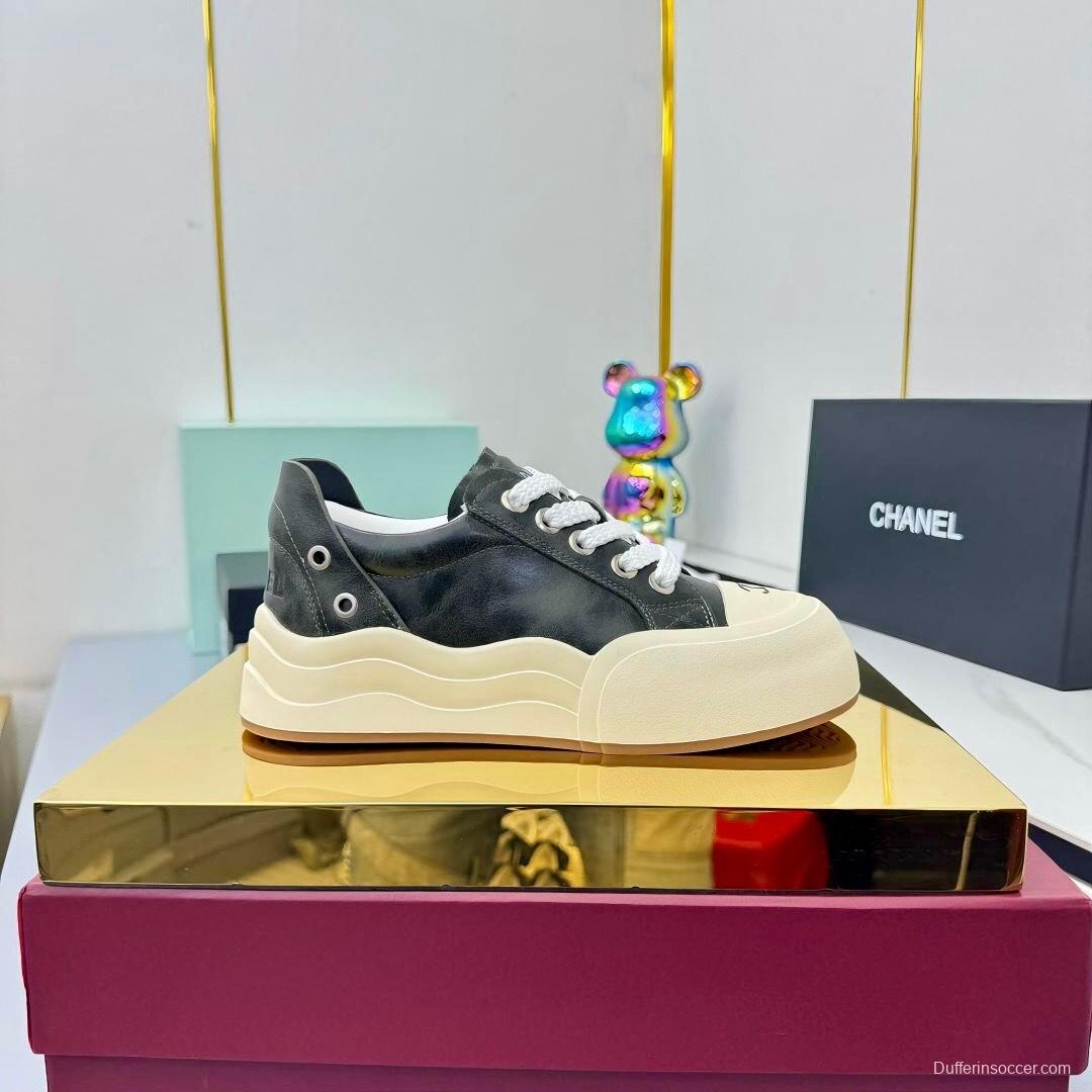 Chanel 2025 SS Panda Loafers Bread Shoes Original Calfskin - LY00320