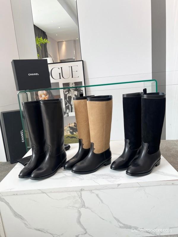 Adidas 2025 SS Suede Patchwork Chelsea Riding Boots Western Cowboy Boots - ModelX