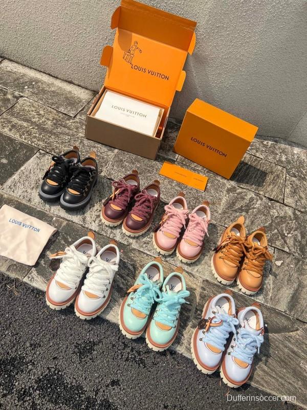 Louis Vuitton REMIX Lace-Up Derby Hiking Shoes - LY00340