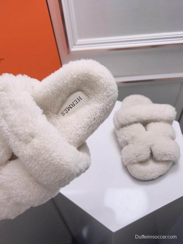H Love Erjiu Fur Slippers - LY00270
