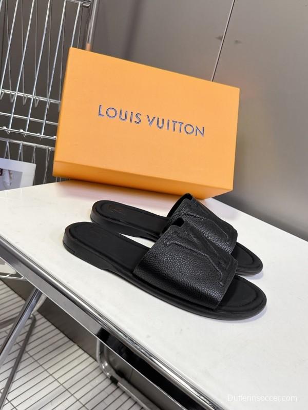 Louis Vuitton Venice Series Sandals with Monogram Embossing and Adjustable Strap - KFY00220