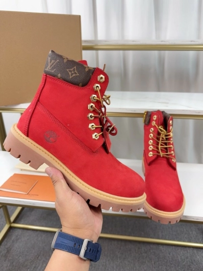 Timberland x LV Monogram Ankle Boots Waterproof Suede - LY00380