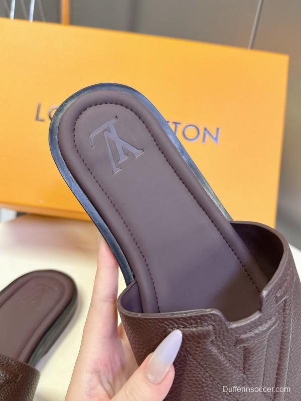 Louis Vuitton Venice Series Sandals with Monogram Embossing and Adjustable Strap - KFY00220