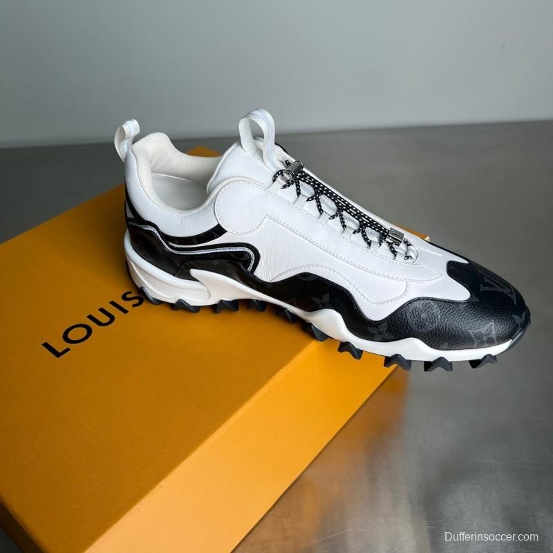 Louis Vuitton Lv RUSH Calfskin Metal LV Circle Accessory Slip-Resistant Low-Top Casual Lifestyle Shoes - YC