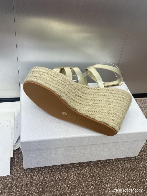 Dior D-Club Jelly Color Hollow Layered Cross Strap Platform High Heel Women Shoes - KFY00290