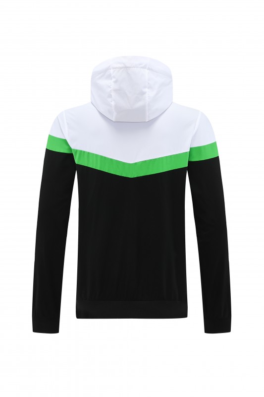 25/26 Real Betis White Black Green  Full zipper Jacket Tracksuit+ long pants