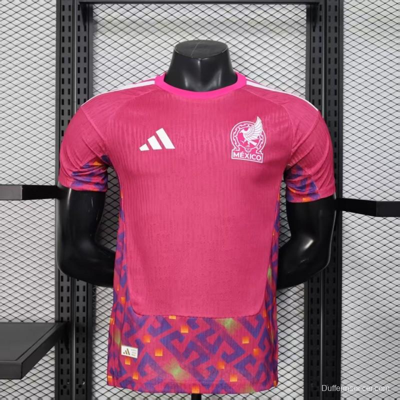 Player Version 2026 Mexico  Pink Training Jersey